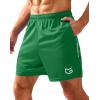 imageG Gradual Mens Gym Shorts 5quot7quot10quot with Zipper Pockets Basketball Athletic Mesh Quick Dry Shorts for Workout Running TennisForest Green