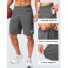 imageG Gradual Mens Gym Shorts 5quot7quot10quot with Zipper Pockets Basketball Athletic Mesh Quick Dry Shorts for Workout Running TennisGrey
