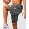imageG Gradual Mens Gym Shorts 5quot7quot10quot with Zipper Pockets Basketball Athletic Mesh Quick Dry Shorts for Workout Running TennisGrey