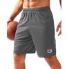 imageG Gradual Mens Gym Shorts 5quot7quot10quot with Zipper Pockets Basketball Athletic Mesh Quick Dry Shorts for Workout Running TennisGrey