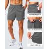 imageG Gradual Mens Gym Shorts 5quot7quot10quot with Zipper Pockets Basketball Athletic Mesh Quick Dry Shorts for Workout Running TennisGrey