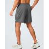 imageG Gradual Mens Gym Shorts 5quot7quot10quot with Zipper Pockets Basketball Athletic Mesh Quick Dry Shorts for Workout Running TennisGrey