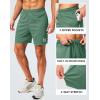 imageG Gradual Mens Gym Shorts 5quot7quot10quot with Zipper Pockets Basketball Athletic Mesh Quick Dry Shorts for Workout Running TennisIce Green