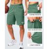 imageG Gradual Mens Gym Shorts 5quot7quot10quot with Zipper Pockets Basketball Athletic Mesh Quick Dry Shorts for Workout Running TennisIce Green