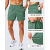 imageG Gradual Mens Gym Shorts 5quot7quot10quot with Zipper Pockets Basketball Athletic Mesh Quick Dry Shorts for Workout Running TennisIce Green