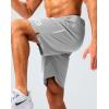 imageG Gradual Mens Gym Shorts 5quot7quot10quot with Zipper Pockets Basketball Athletic Mesh Quick Dry Shorts for Workout Running TennisLight Grey