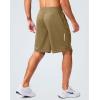 imageG Gradual Mens Gym Shorts 5quot7quot10quot with Zipper Pockets Basketball Athletic Mesh Quick Dry Shorts for Workout Running TennisLight Khaki