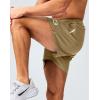 imageG Gradual Mens Gym Shorts 5quot7quot10quot with Zipper Pockets Basketball Athletic Mesh Quick Dry Shorts for Workout Running TennisLight Khaki