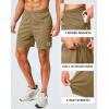 imageG Gradual Mens Gym Shorts 5quot7quot10quot with Zipper Pockets Basketball Athletic Mesh Quick Dry Shorts for Workout Running TennisLight Khaki