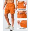 imageG Gradual Mens Gym Shorts 5quot7quot10quot with Zipper Pockets Basketball Athletic Mesh Quick Dry Shorts for Workout Running TennisOrange