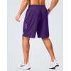 imageG Gradual Mens Gym Shorts 5quot7quot10quot with Zipper Pockets Basketball Athletic Mesh Quick Dry Shorts for Workout Running TennisPurple