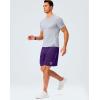 imageG Gradual Mens Gym Shorts 5quot7quot10quot with Zipper Pockets Basketball Athletic Mesh Quick Dry Shorts for Workout Running TennisPurple