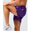 imageG Gradual Mens Gym Shorts 5quot7quot10quot with Zipper Pockets Basketball Athletic Mesh Quick Dry Shorts for Workout Running TennisPurple