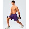 imageG Gradual Mens Gym Shorts 5quot7quot10quot with Zipper Pockets Basketball Athletic Mesh Quick Dry Shorts for Workout Running TennisPurple
