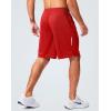 imageG Gradual Mens Gym Shorts 5quot7quot10quot with Zipper Pockets Basketball Athletic Mesh Quick Dry Shorts for Workout Running TennisRed