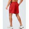 imageG Gradual Mens Gym Shorts 5quot7quot10quot with Zipper Pockets Basketball Athletic Mesh Quick Dry Shorts for Workout Running TennisRed