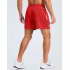 imageG Gradual Mens Gym Shorts 5quot7quot10quot with Zipper Pockets Basketball Athletic Mesh Quick Dry Shorts for Workout Running TennisRed