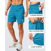 imageG Gradual Mens Gym Shorts 5quot7quot10quot with Zipper Pockets Basketball Athletic Mesh Quick Dry Shorts for Workout Running TennisVivid Blue