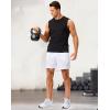 imageG Gradual Mens Gym Shorts 5quot7quot10quot with Zipper Pockets Basketball Athletic Mesh Quick Dry Shorts for Workout Running TennisWhite
