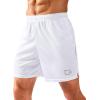 imageG Gradual Mens Gym Shorts 5quot7quot10quot with Zipper Pockets Basketball Athletic Mesh Quick Dry Shorts for Workout Running TennisWhite