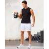 imageG Gradual Mens Gym Shorts 5quot7quot10quot with Zipper Pockets Basketball Athletic Mesh Quick Dry Shorts for Workout Running TennisWhite