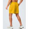 imageG Gradual Mens Gym Shorts 5quot7quot10quot with Zipper Pockets Basketball Athletic Mesh Quick Dry Shorts for Workout Running TennisYellow