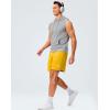 imageG Gradual Mens Gym Shorts 5quot7quot10quot with Zipper Pockets Basketball Athletic Mesh Quick Dry Shorts for Workout Running TennisYellow