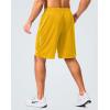 imageG Gradual Mens Gym Shorts 5quot7quot10quot with Zipper Pockets Basketball Athletic Mesh Quick Dry Shorts for Workout Running TennisYellow