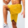 imageG Gradual Mens Gym Shorts 5quot7quot10quot with Zipper Pockets Basketball Athletic Mesh Quick Dry Shorts for Workout Running TennisYellow