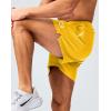 imageG Gradual Mens Gym Shorts 5quot7quot10quot with Zipper Pockets Basketball Athletic Mesh Quick Dry Shorts for Workout Running TennisYellow