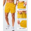 imageG Gradual Mens Gym Shorts 5quot7quot10quot with Zipper Pockets Basketball Athletic Mesh Quick Dry Shorts for Workout Running TennisYellow