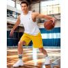 imageG Gradual Mens Gym Shorts 5quot7quot10quot with Zipper Pockets Basketball Athletic Mesh Quick Dry Shorts for Workout Running TennisYellow