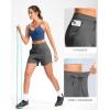 imageG Gradual Womens 5quot Athletic Running Shorts with Zip Pockets Stretchy Quick Dry High Waisted for Workout Gym HikingCharcoal