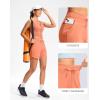 imageG Gradual Womens 5quot Athletic Running Shorts with Zip Pockets Stretchy Quick Dry High Waisted for Workout Gym HikingCoral
