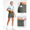 imageG Gradual Womens 5quot Athletic Running Shorts with Zip Pockets Stretchy Quick Dry High Waisted for Workout Gym HikingGrey Sage