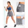 imageG Gradual Womens 5quot Athletic Running Shorts with Zip Pockets Stretchy Quick Dry High Waisted for Workout Gym HikingLight Grey