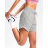 imageG Gradual Womens 5quot Athletic Running Shorts with Zip Pockets Stretchy Quick Dry High Waisted for Workout Gym HikingPale
