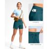 imageG Gradual Womens 5quot Athletic Running Shorts with Zip Pockets Stretchy Quick Dry High Waisted for Workout Gym HikingPeacock Green