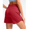 imageG Gradual Womens 5quot Athletic Running Shorts with Zip Pockets Stretchy Quick Dry High Waisted for Workout Gym HikingRed