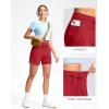 imageG Gradual Womens 5quot Athletic Running Shorts with Zip Pockets Stretchy Quick Dry High Waisted for Workout Gym HikingRed