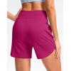 imageG Gradual Womens 5quot Athletic Running Shorts with Zip Pockets Stretchy Quick Dry High Waisted for Workout Gym HikingRose