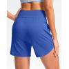 imageG Gradual Womens 5quot Athletic Running Shorts with Zip Pockets Stretchy Quick Dry High Waisted for Workout Gym HikingRoyal Blue