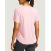 imageWomens Short Sleeve Workout Shirts Breathable UPF 50 Sun Protection TShirts Quick Dry Gym Running Hiking TopsCornus Pink