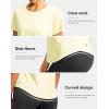 imageWomens Short Sleeve Workout Shirts Breathable UPF 50 Sun Protection TShirts Quick Dry Gym Running Hiking TopsLight Yellow