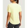 imageWomens Short Sleeve Workout Shirts Breathable UPF 50 Sun Protection TShirts Quick Dry Gym Running Hiking TopsLight Yellow