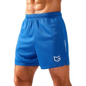 imageG Gradual Mens Gym Shorts 5quot7quot10quot with Zipper Pockets Basketball Athletic Mesh Quick Dry Shorts for Workout Running TennisBlue
