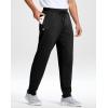 imageG Gradual Mens Sweatpants with Zipper Pockets Lightweight Athletic Workout Pants Soft Casual Lounge Sweat Pants for MensBlack