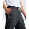 imageG Gradual Mens Sweatpants with Zipper Pockets Lightweight Athletic Workout Pants Soft Casual Lounge Sweat Pants for MensBlack Heather  White