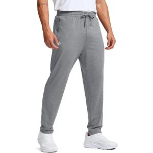 imageG Gradual Mens Sweatpants with Zipper Pockets Lightweight Athletic Workout Pants Soft Casual Lounge Sweat Pants for MensPlatinum Heather