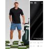 imageG Gradual Golf Shirts Short Sleeve Quick Dry Performance Moisture Wicking Collared Heather Polo Casual Athletic Business Black M